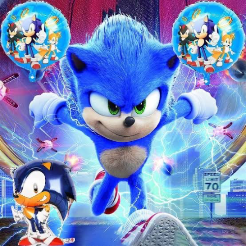 Convite online Sonic grátis para editar