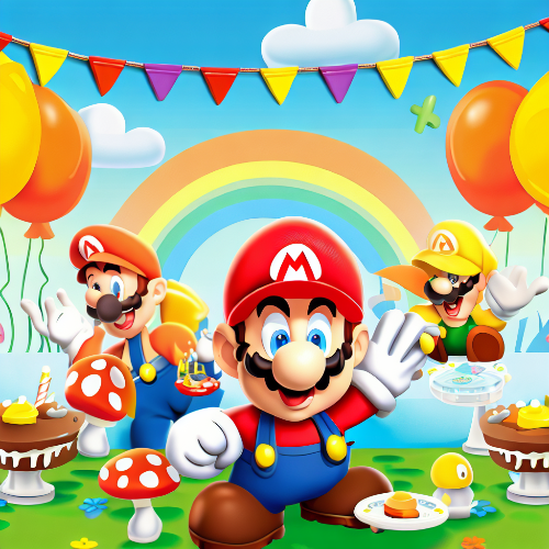 Convite Mario Bros