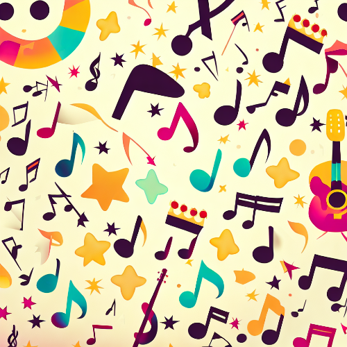 Convite Notas musicais