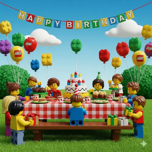 Convite Lego Aniversário